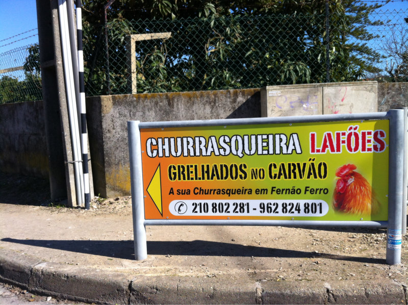 Placas de publicidade